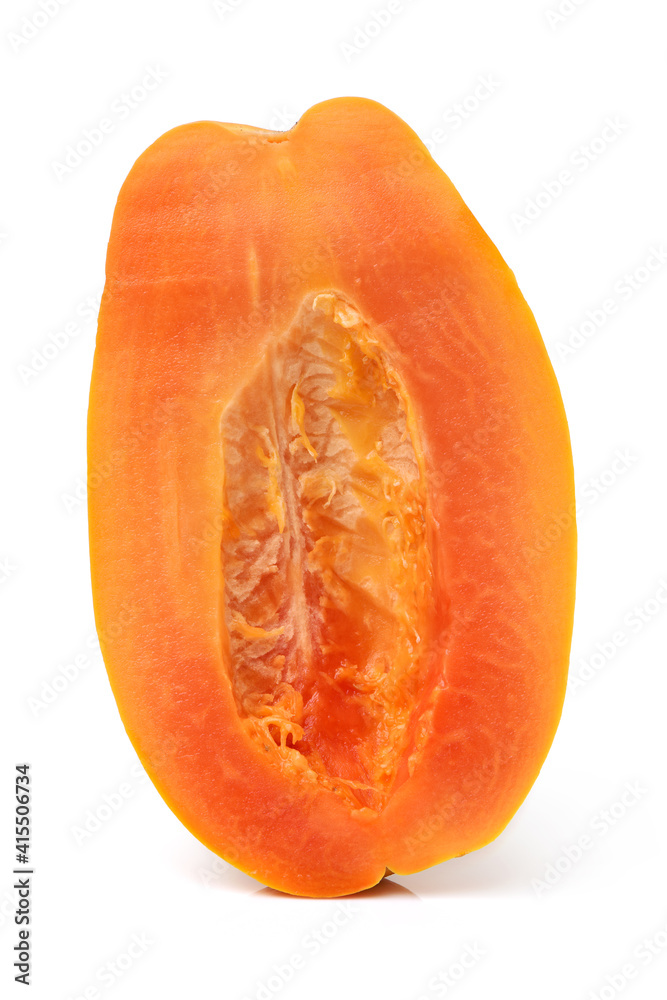 Papaya fruit isolated on a white background Papaya fruit isolated on a white background
