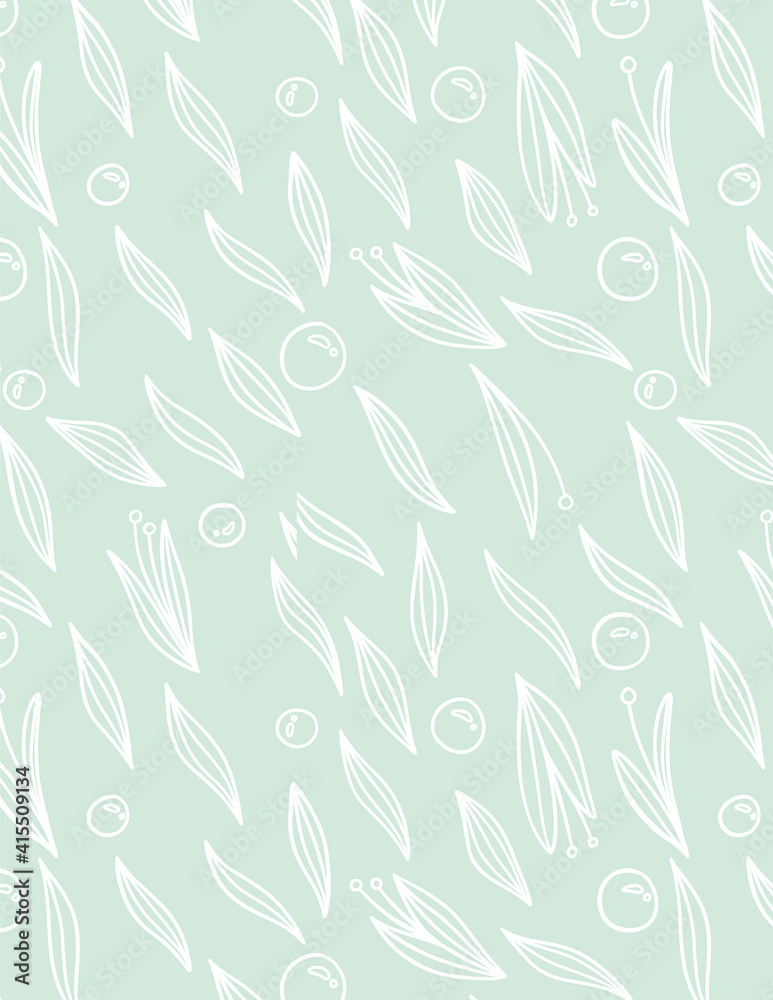 Bubbles and Flowers Pattern Bubbles and Flowers Pattern