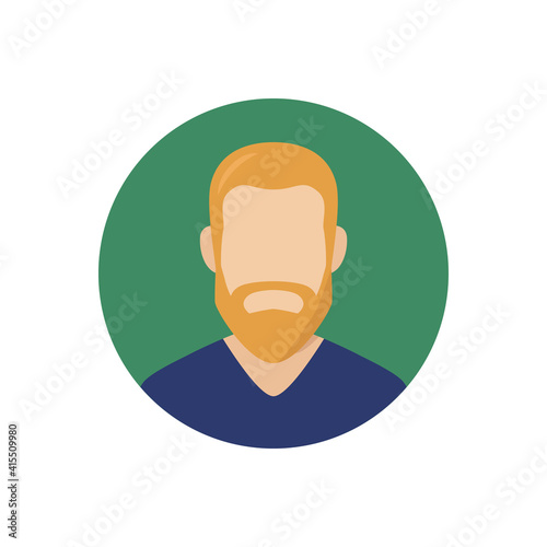 Man with beard avatar icon