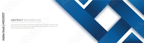modern blue line banner. vector illustration