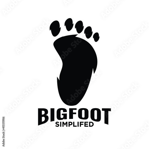 Big foot yeti logo icon design