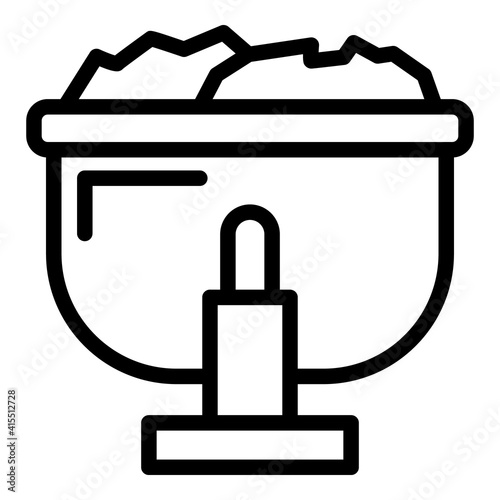 Manufacturing of paper icon. Outline manufacturing of paper vector icon for web design isolated on white background