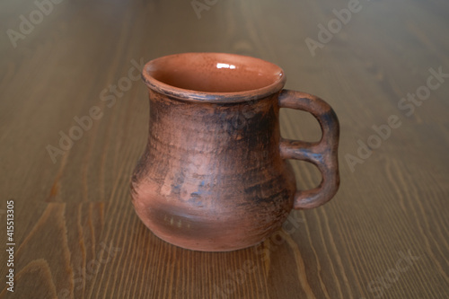 Ceramics  ceramic product mug with your own hands  made on a potter s wheel