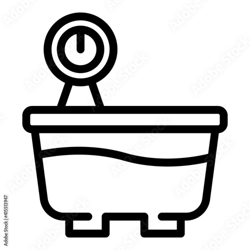 Fermenting container icon. Outline fermenting container vector icon for web design isolated on white background