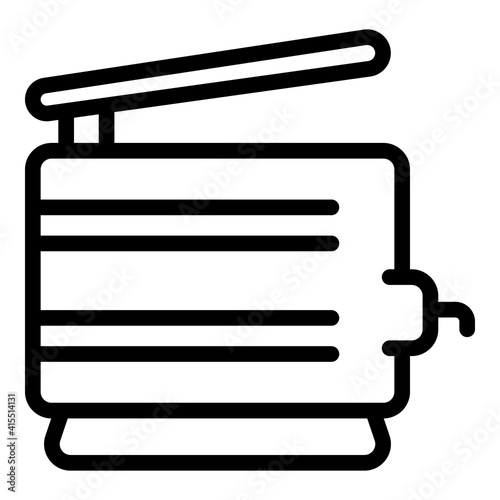 Manufacture of dairy icon. Outline manufacture of dairy vector icon for web design isolated on white background