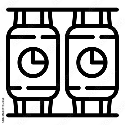 Pasteurization tank icon. Outline pasteurization tank vector icon for web design isolated on white background