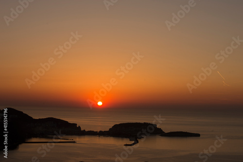 amasra is a holiday resort in Bart  n province on the Black Sea coast. sunset