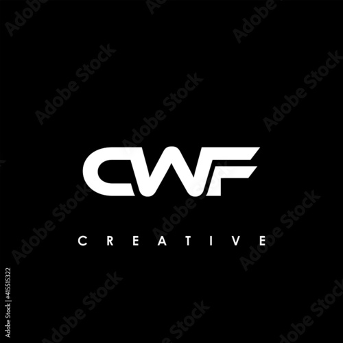CWF Letter Initial Logo Design Template Vector Illustration