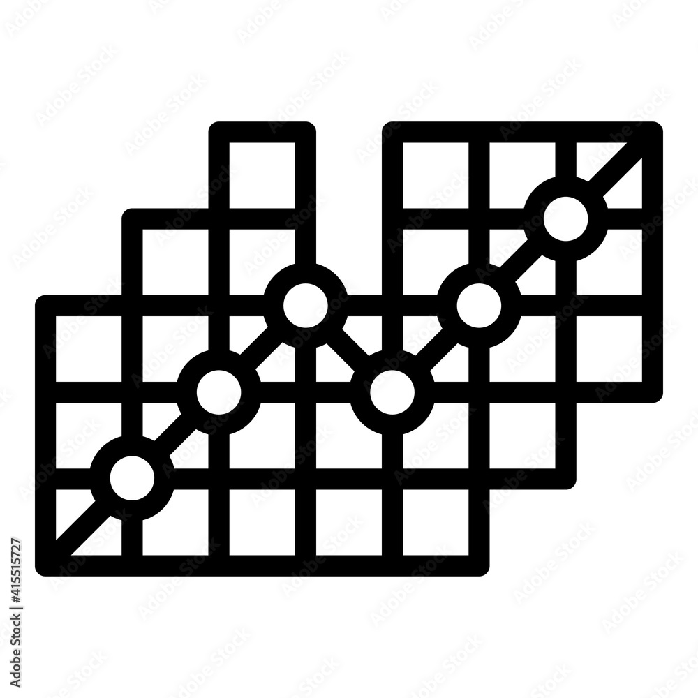 Market data analysis icon. Outline market data analysis vector icon for web design isolated on white background Market data analysis icon. Outline market data analysis vector icon for web design isolated on white background