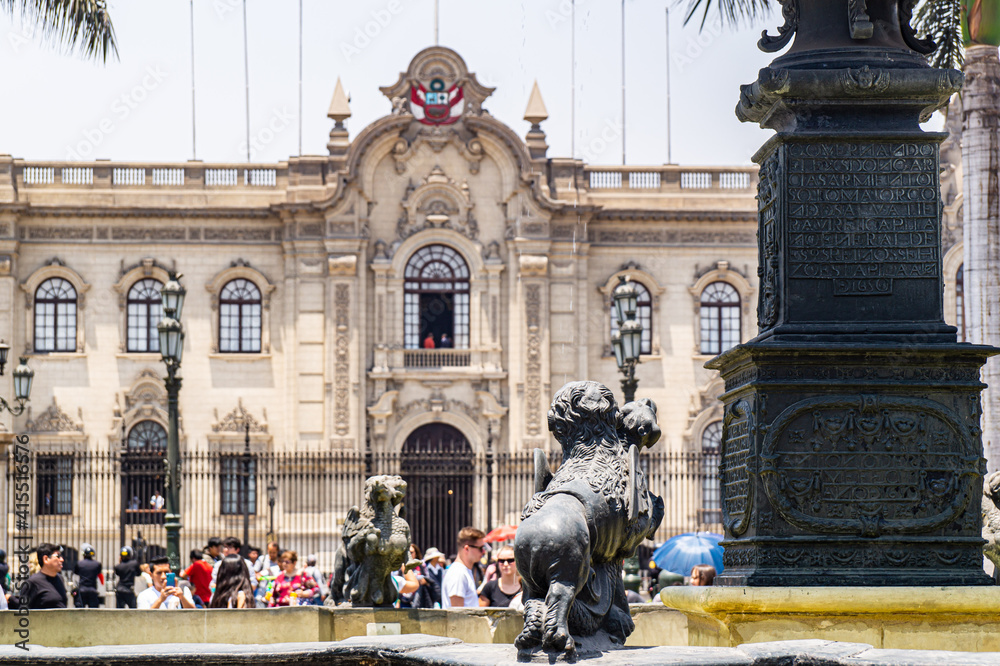 Naklejka premium Palacio de Gobierno del Perú