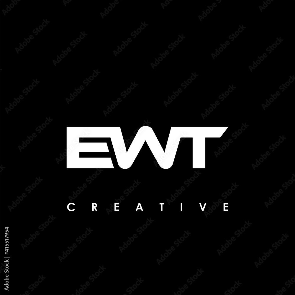 EWT Letter Initial Logo Design Template Vector Illustration