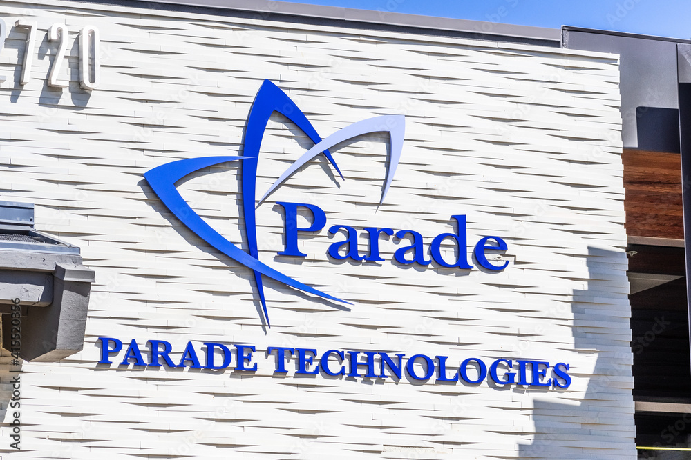 Sep 18, 2020 San Jose / CA / USA - Parade Technologies logo at their ...