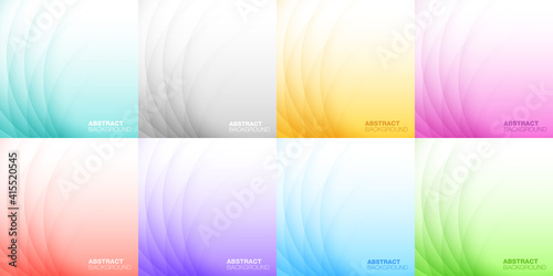 Abstract colorful light background set. Design background for shampoo, soap, medicament, cosmetic. Package design. Vector illustration