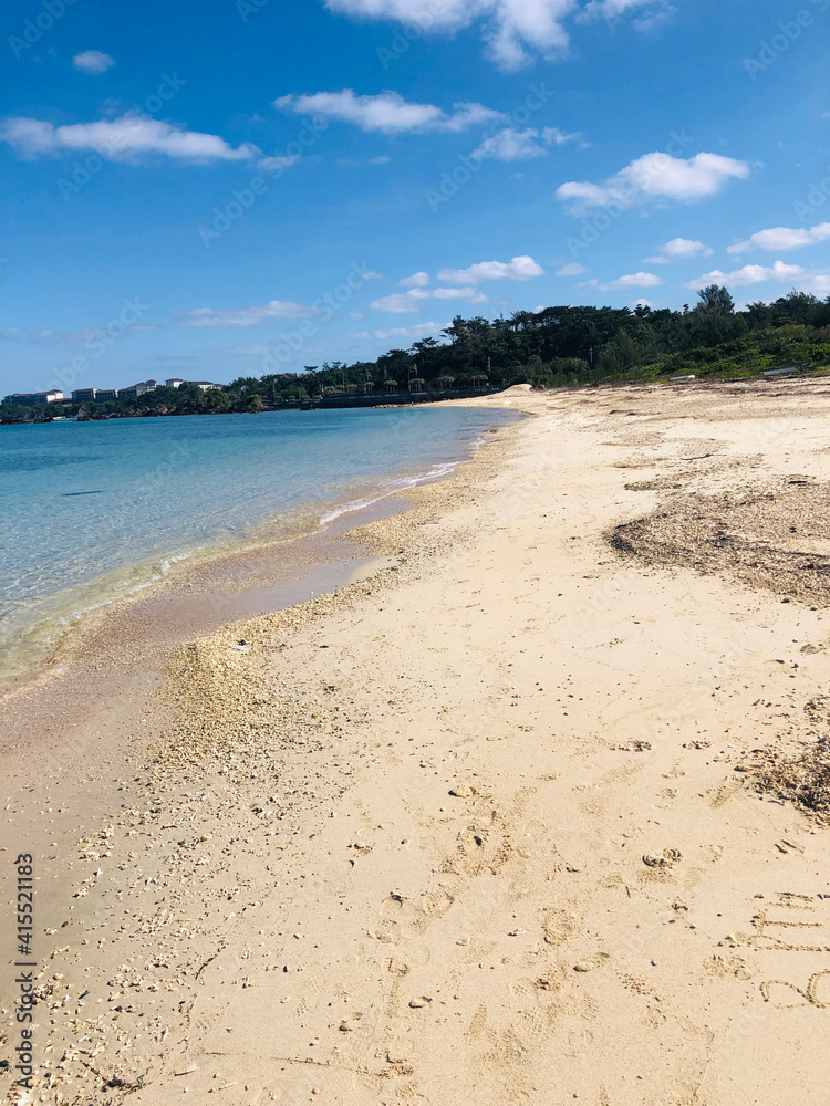 Fototapeta premium 沖縄の海、海岸、砂浜