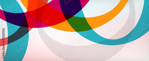 Ring geometric shapes, o letter repetition wallpaper. Abstract background for business or technology presentations, internet posters or web brochure covers