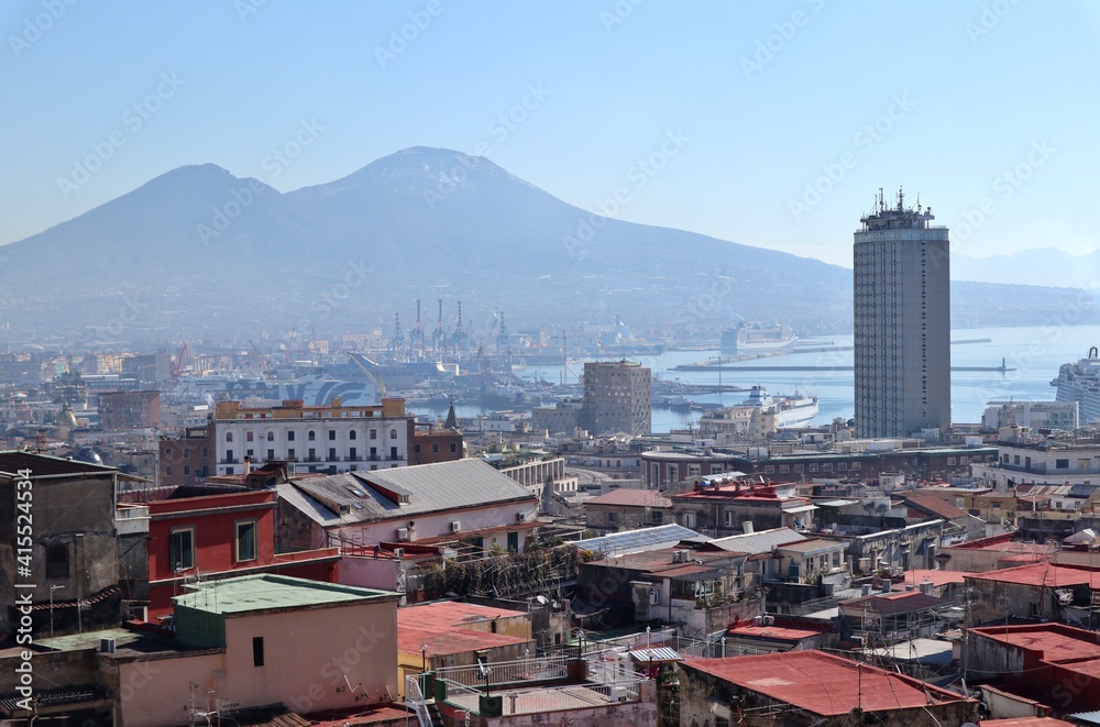 Napoli - Panorama dal Corso Vittorio Emanuele