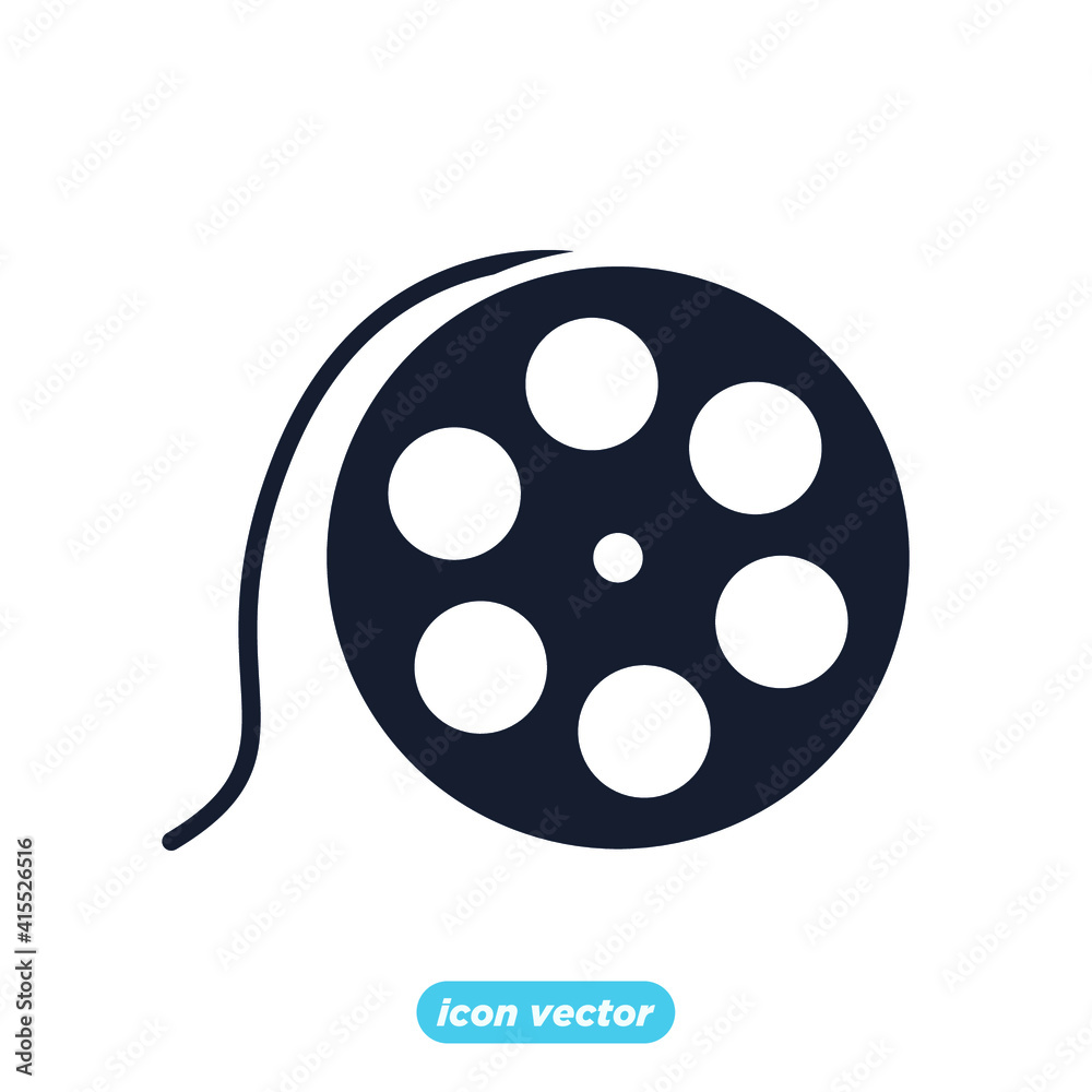 film roll icon. Entertainment symbol template for graphic and web design collection logo vector illustration film roll icon. Entertainment symbol template for graphic and web design collection logo vector illustration