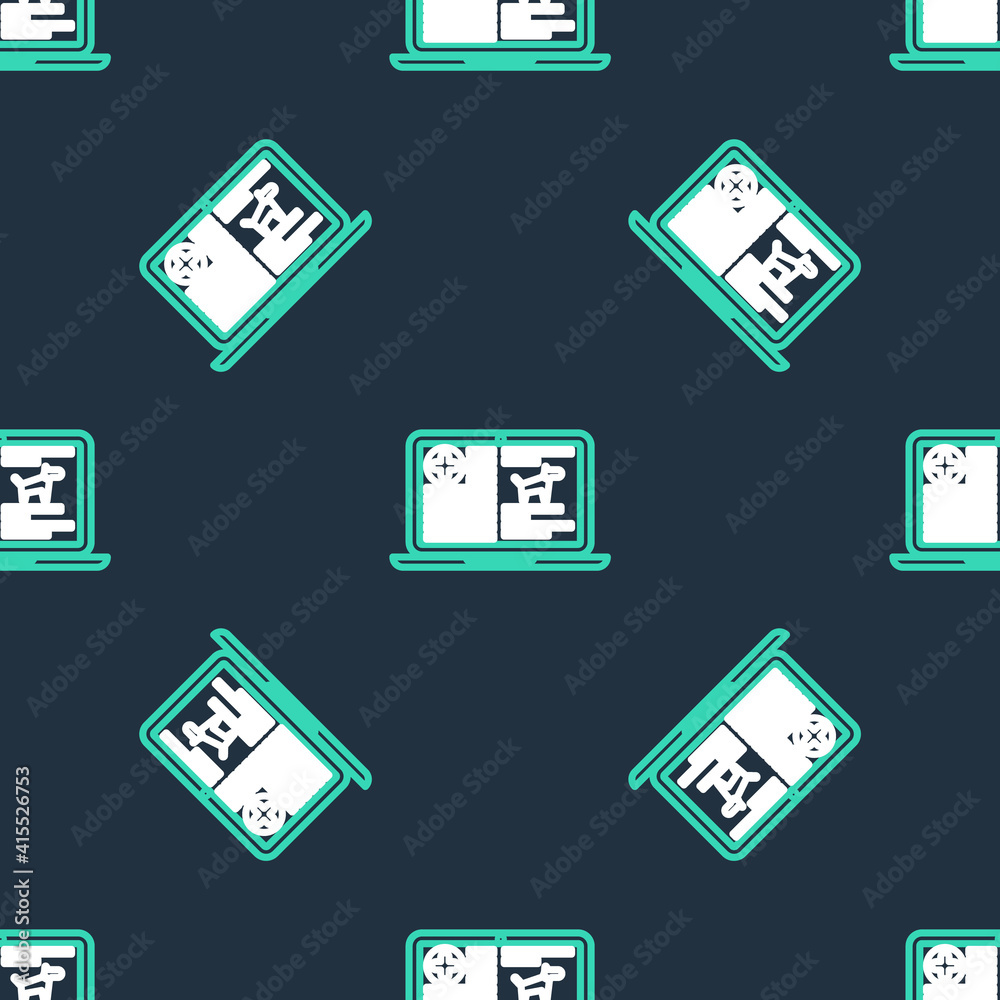 Line Medical clinical record dog on laptop icon isolated seamless pattern on black background. Health insurance form. Prescription, medical check marks report. Vector. Line Medical clinical record dog on laptop icon isolated seamless pattern on black background. Health insurance form. Prescription, medical check marks report. Vector.