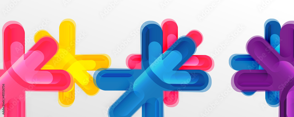 Abstract glossy crosses background for business or technology presentations, internet posters or web brochure covers Abstract glossy crosses background for business or technology presentations, internet posters or web brochure covers