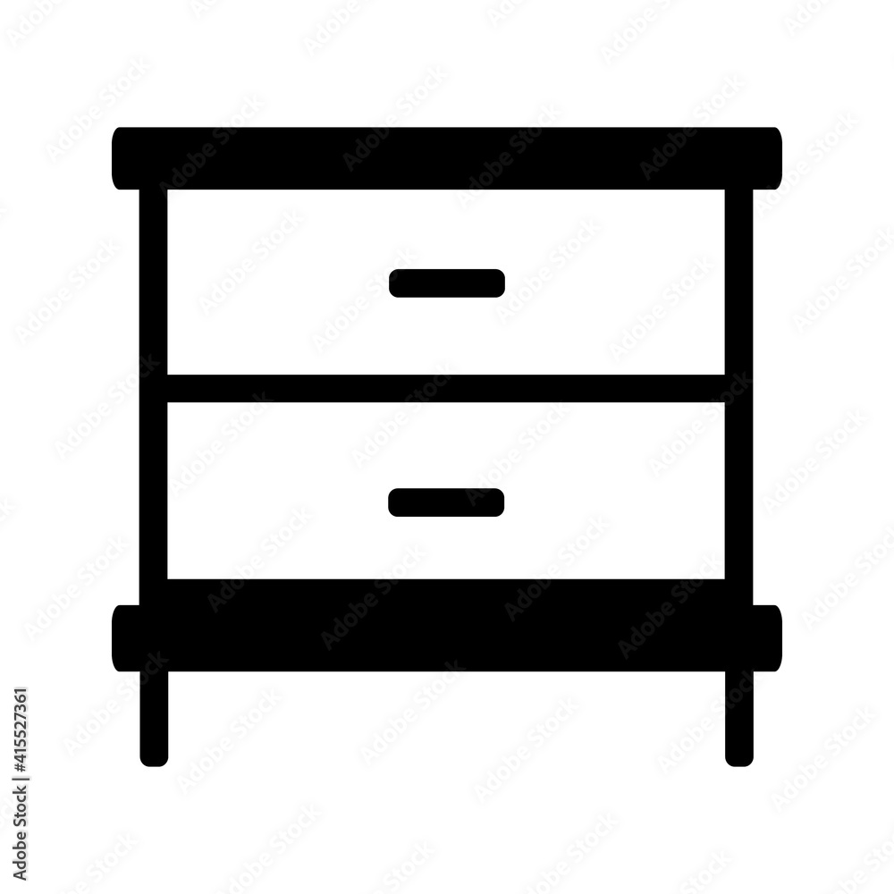 Drawer sketch icon for flat design website, or application Drawer sketch icon for flat design website, or application