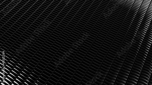 Rotating mirror plates on a black background - Creative Design Element.