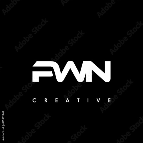 PWN Letter Initial Logo Design Template Vector Illustration