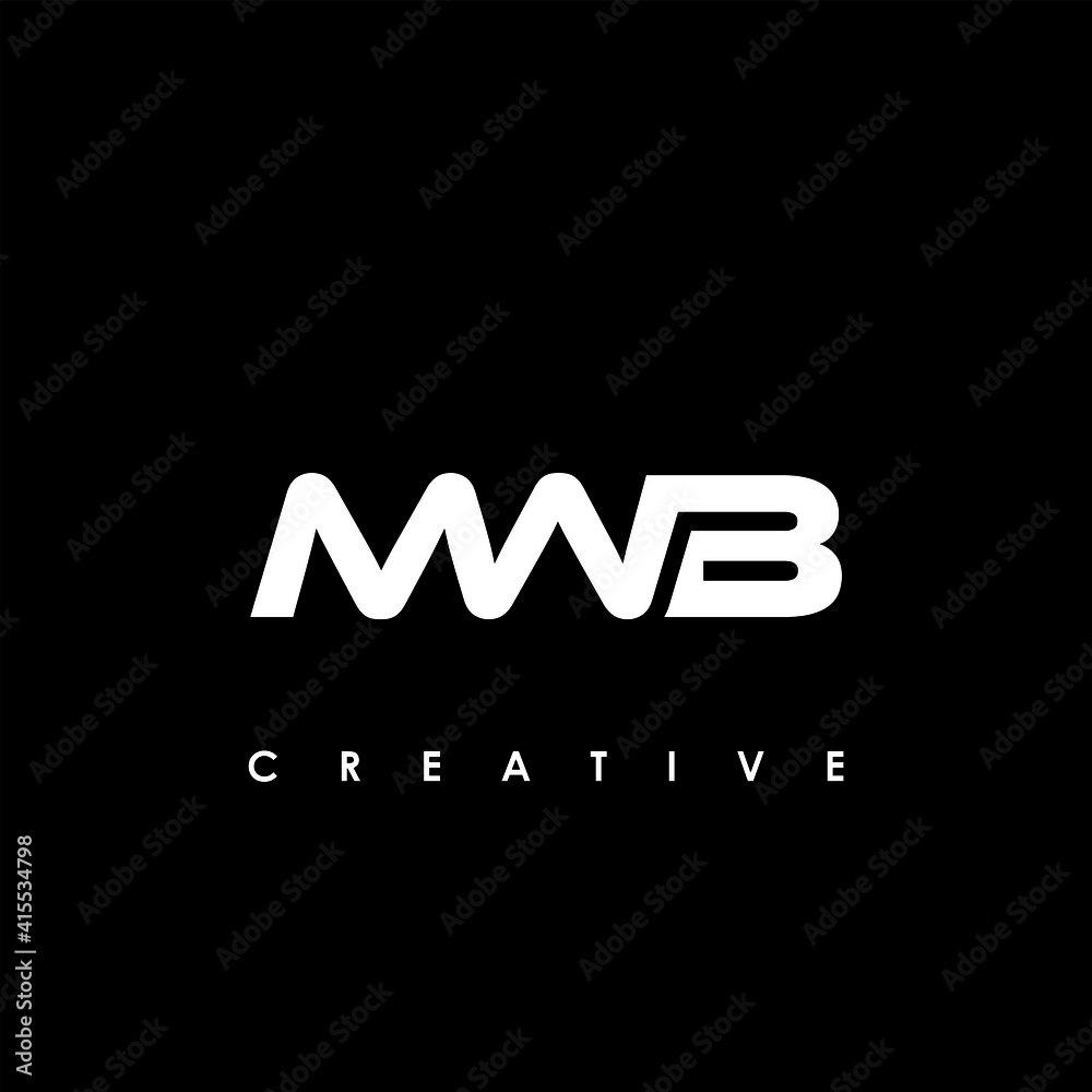MWB Letter Initial Logo Design Template Vector Illustration