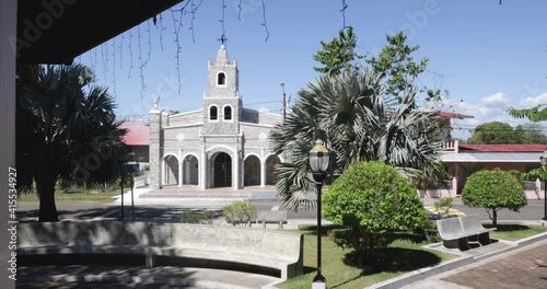 Panama Gualaca, Our Lady of Los Angeles church and Ortega municipal park photo