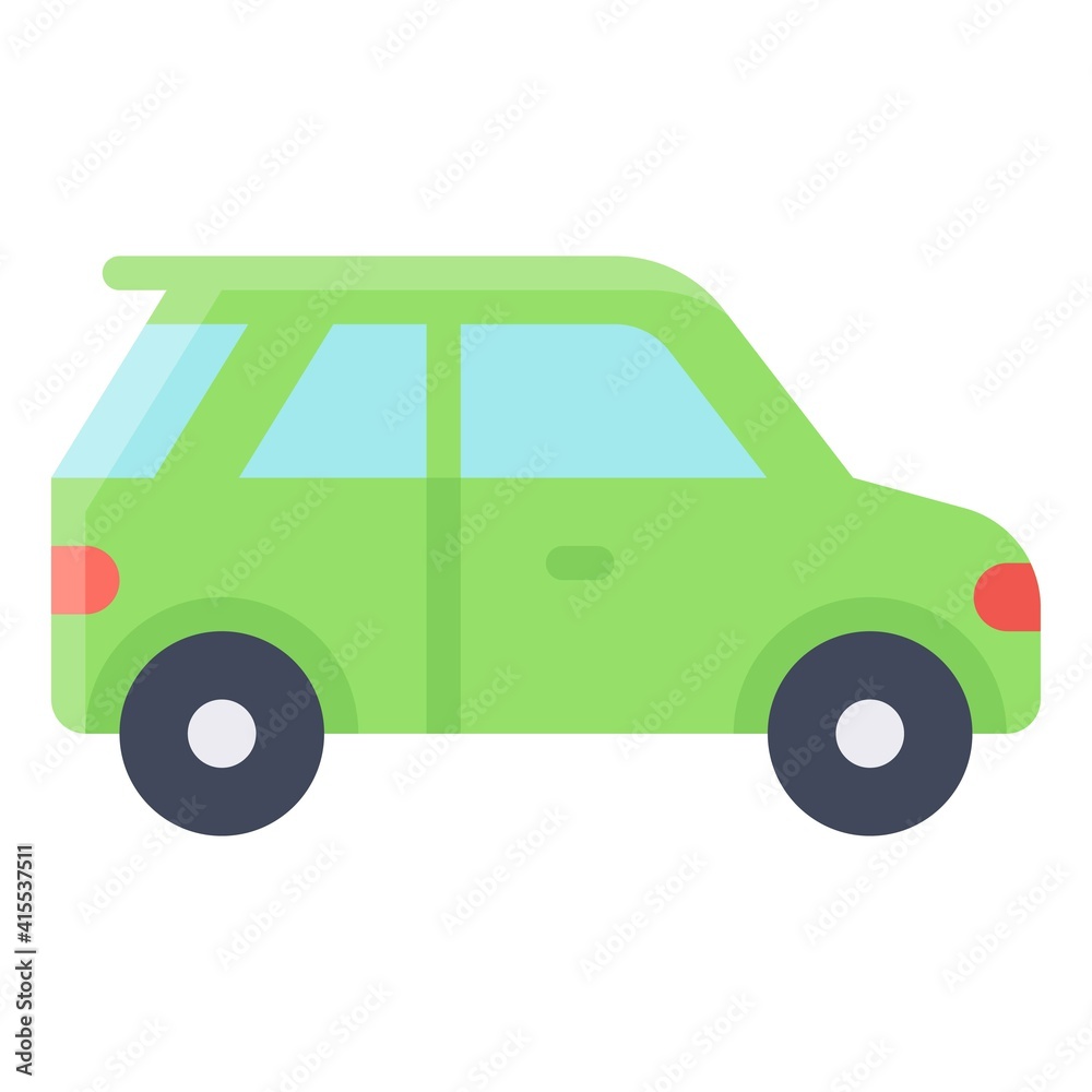 Minivan icon, transportation related vector
