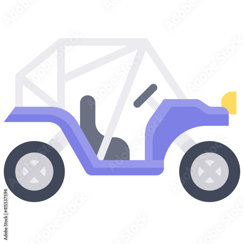 Buggy icon, transportation related vector