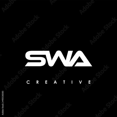 SWA Letter Initial Logo Design Template Vector Illustration photo