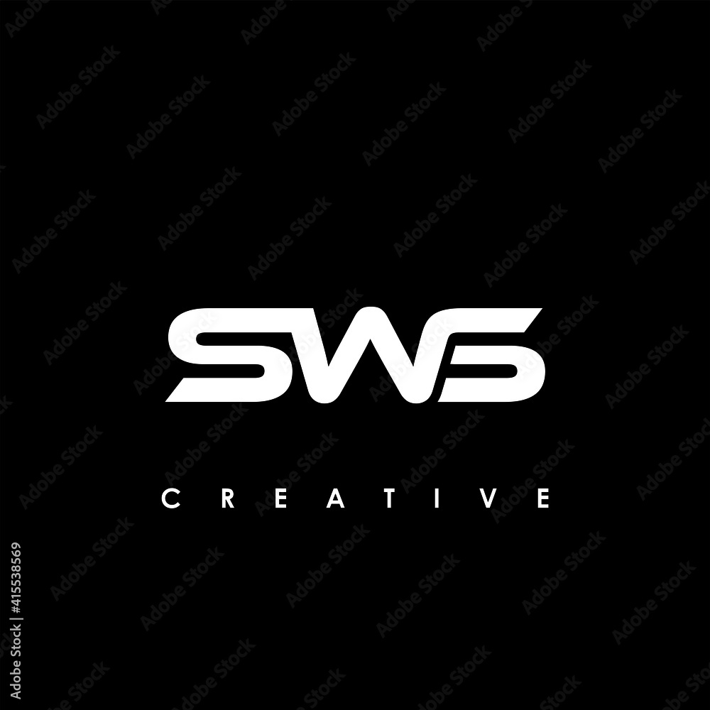 SWS Letter Initial Logo Design Template Vector Illustration SWS Letter Initial Logo Design Template Vector Illustration