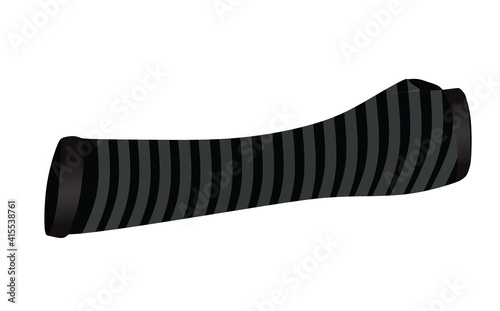 Grey  elbow fingerless gloves. vector