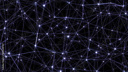 Abstract Connected Dots. Technology Concept Background.