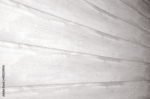 White background of wooden boards painted with white-gray paint