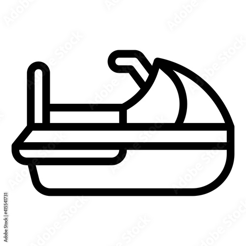 Personal watercraft icon, transportation related vector