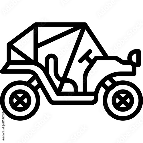 Buggy icon, transportation related vector