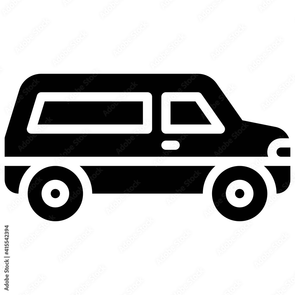 SUV icon, transportation related vector SUV icon, transportation related vector