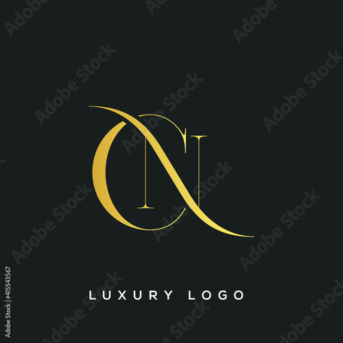 CN letter logo alphabet monogram icon symbol