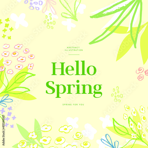 Shopping Banner Illustration Design. spring season patterns design

