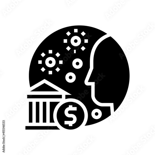 into epidemic benefits glyph icon vector. into epidemic benefits sign. isolated contour symbol black illustration