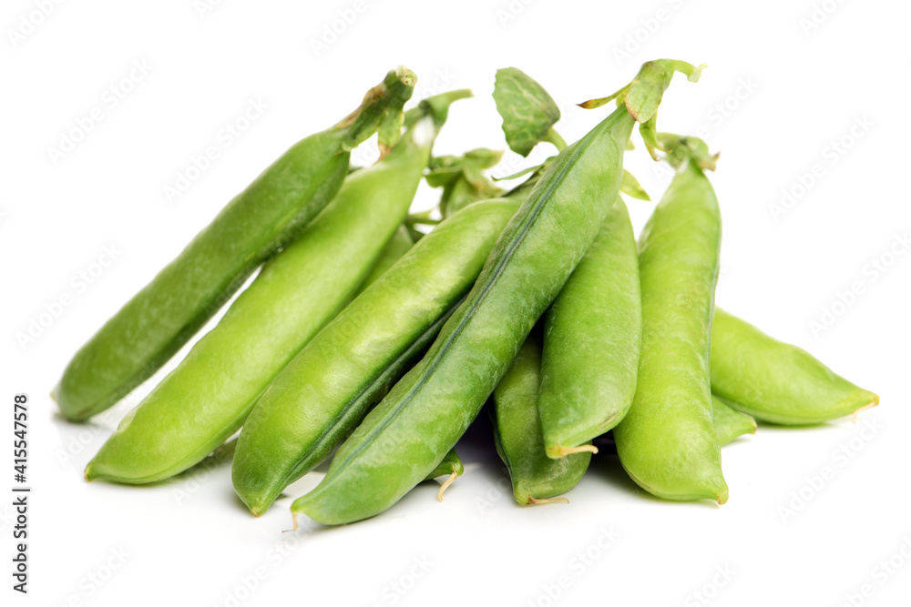 Fresh peas isolated on white background Fresh peas isolated on white background