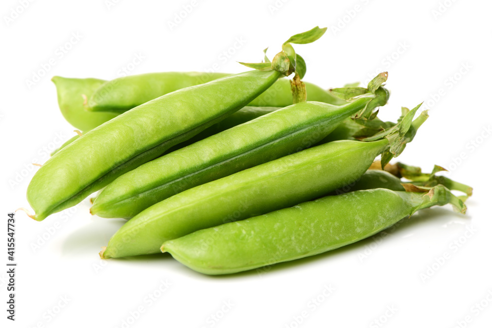Fresh peas isolated on white background Fresh peas isolated on white background