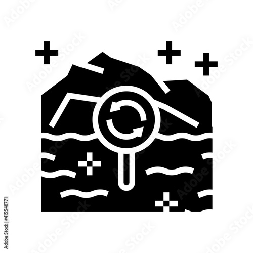 ecotope system glyph icon vector. ecotope system sign. isolated contour symbol black illustration