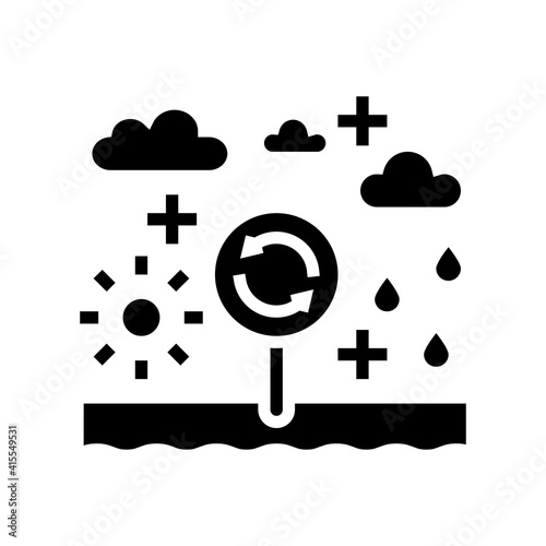 climatope system glyph icon vector. climatope system sign. isolated contour symbol black illustration