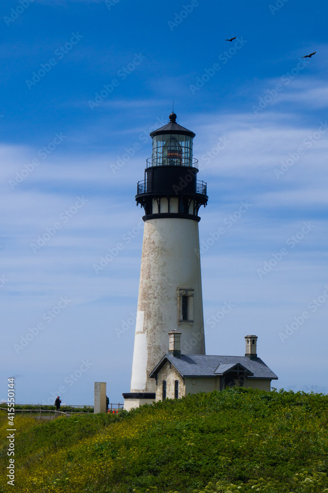 Ньюпорт, Орегон, США, июнь 10, 2020, Yaquina Head Newport, Oregon, USA, June 10, 2020, Yaquina Head Lighthouse, Yaquina Head Outstanding Natural Area.