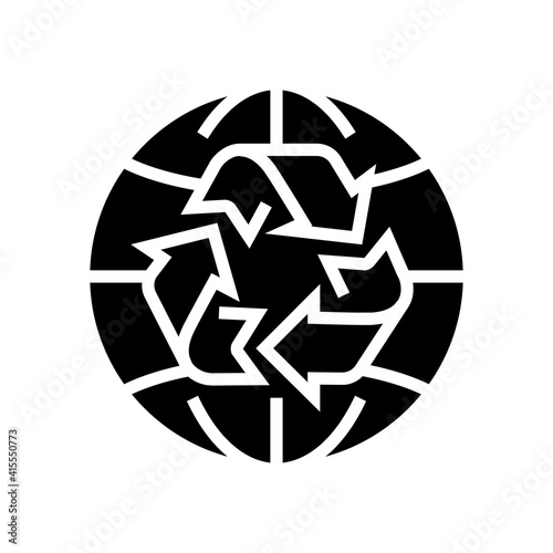 environment ecosystem glyph icon vector. environment ecosystem sign. isolated contour symbol black illustration