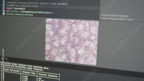 2.34 Real Neural Network Machine Learning Analyzes Bio Molecular Human Atlas Cellular Images Cell Dataset