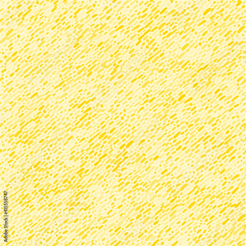 Abstract modern yellow seamless pattern for fabric design. Decorative print.