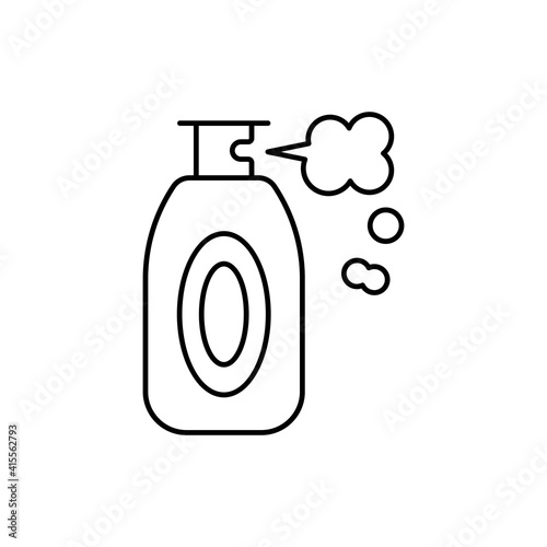Construction Foam vector outline icon style illustration. EPS 10 file